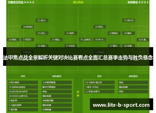 法甲焦点战全景解析关键对决比赛看点全面汇总赛季走势与胜负悬念
